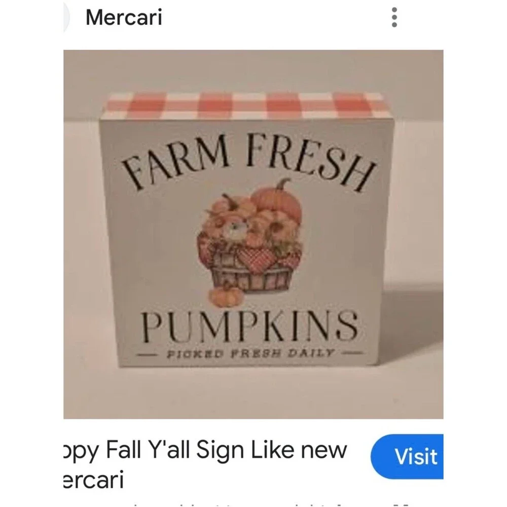 Fall Pumpkin Decor Set – Farmhouse Style Tiered Tray Signs